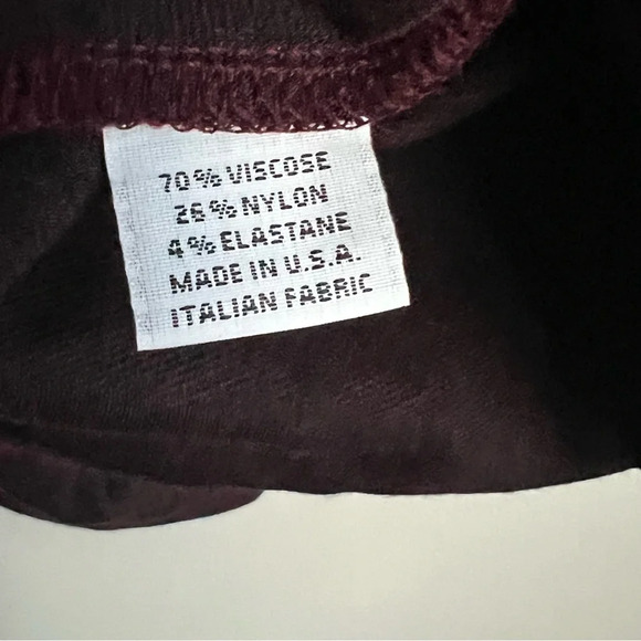 Bryn Walker Taylor Ponte Knit V Neck Oversized Maxi Dress Midi Port Womens XS - Picture 7 of 11